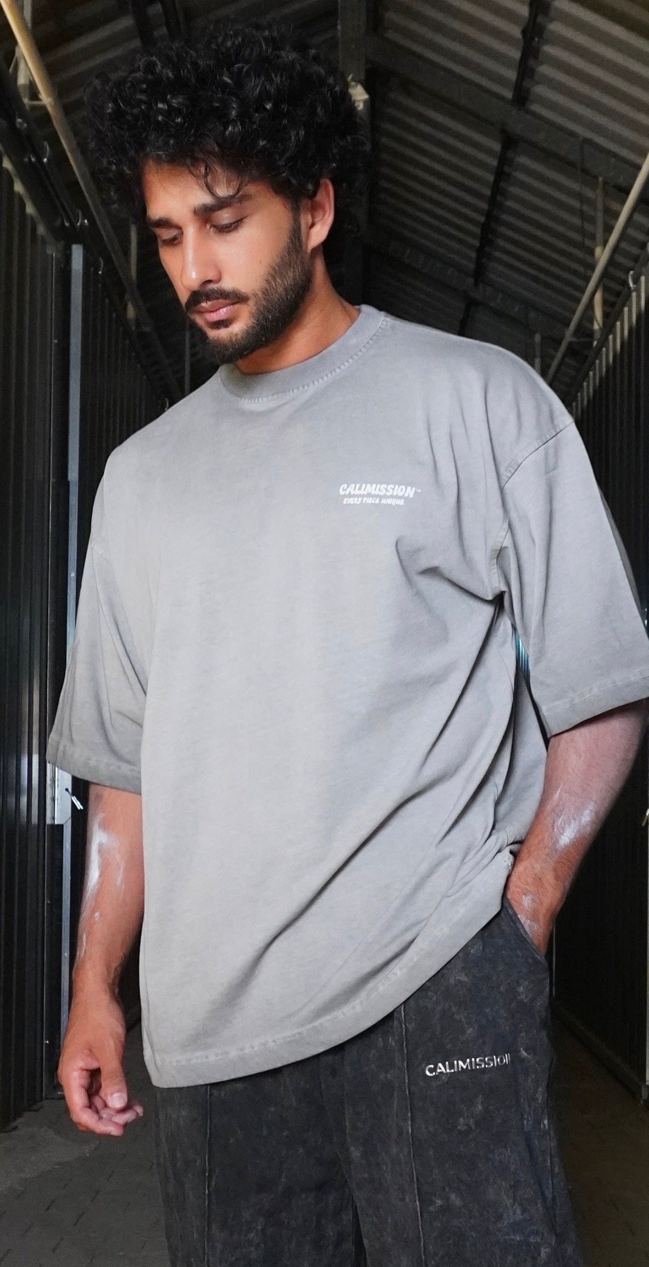 CMN Tee — Stone Grey