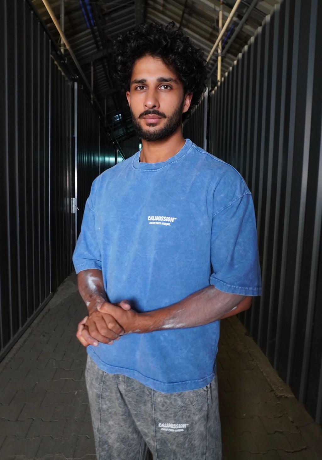 CMN Tee — Washed Blue Tee