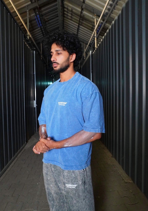 CMN Tee — Washed Blue Tee