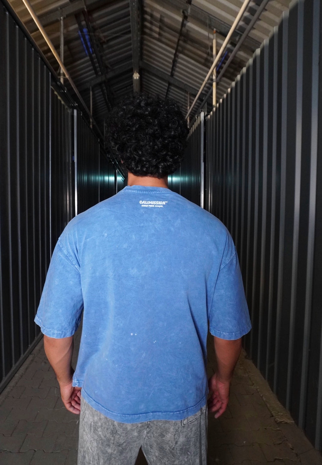 CMN Tee — Washed Blue Tee