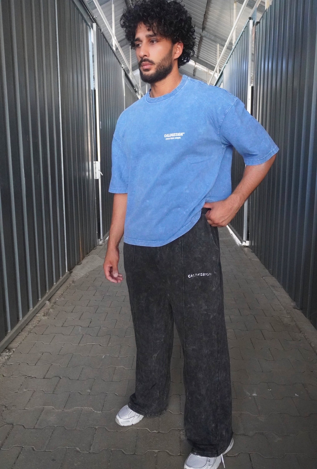 CMN Tee — Washed Blue Tee