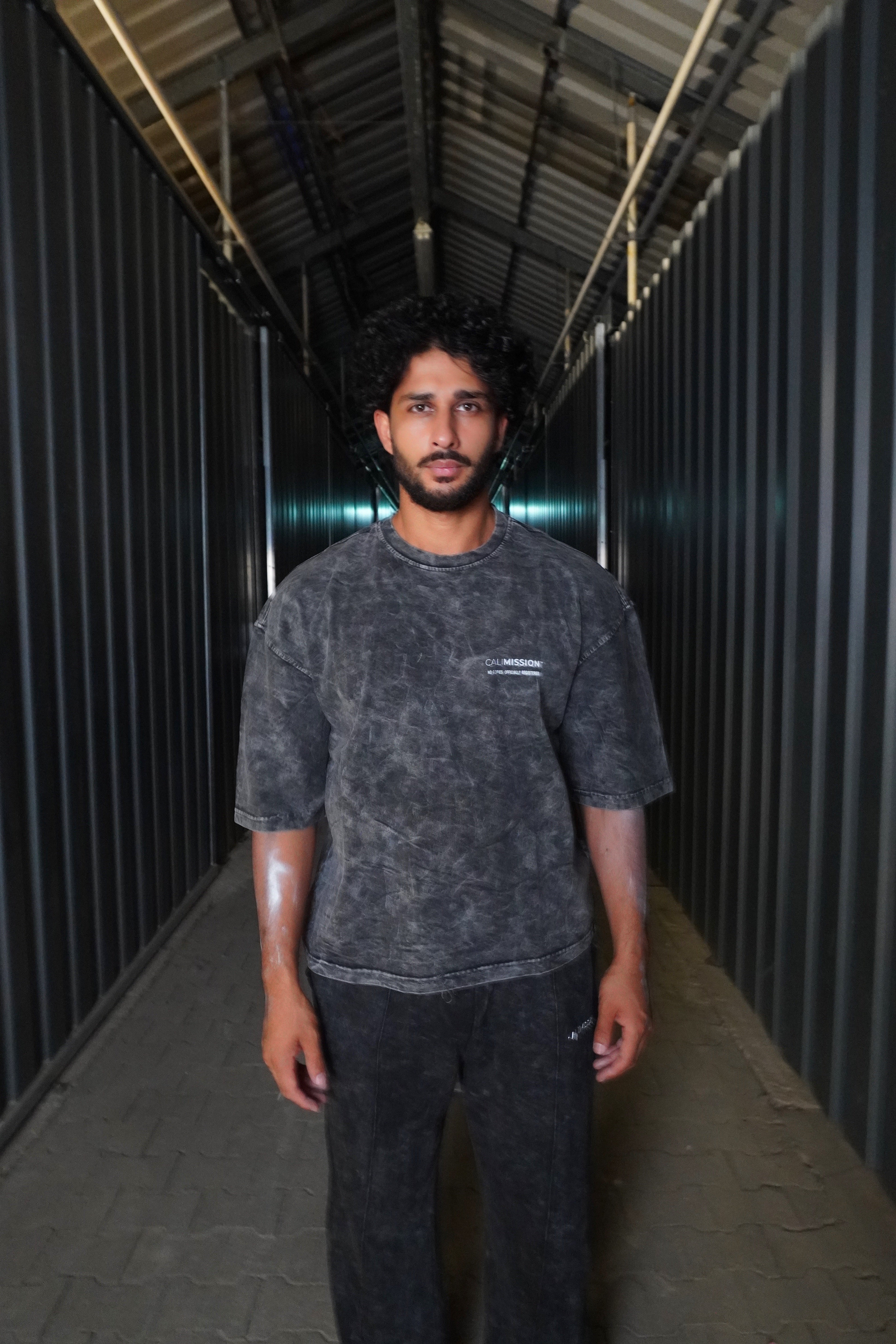CMN Tee — Washed Black Tee