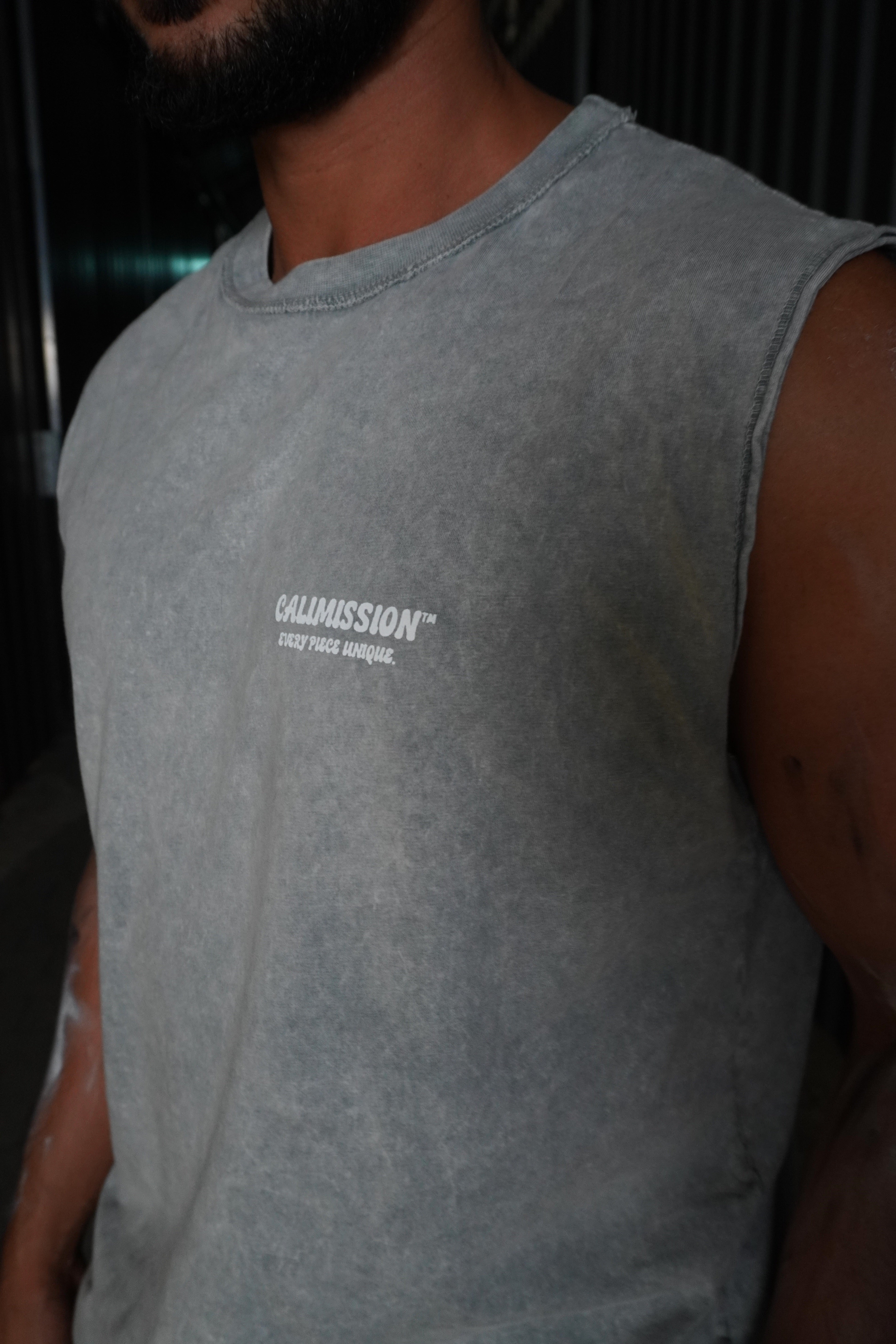 CMN Tank 001 — Washed Grey